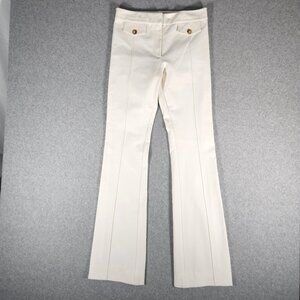 Derek Lam 10 Crosby Flare Trouser Pants Off White Size 4